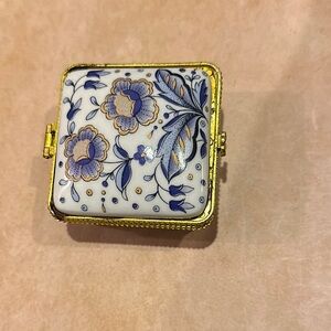 Floral Porcelain Trinket Box